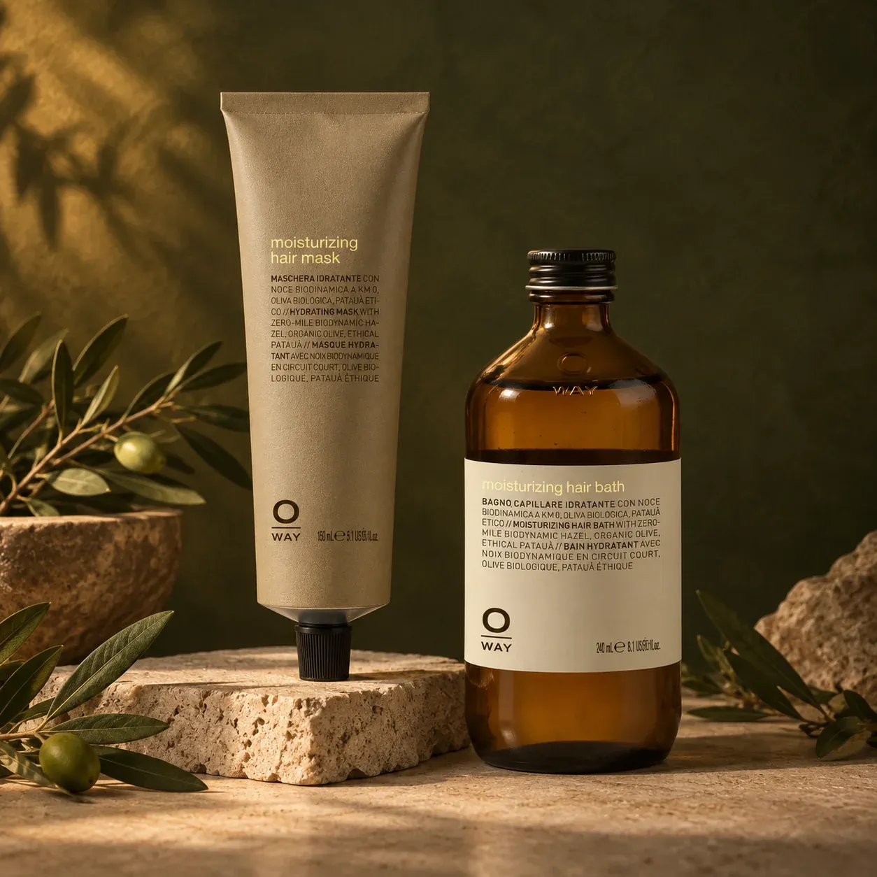 Oway Siero Santo organic hair serum close up